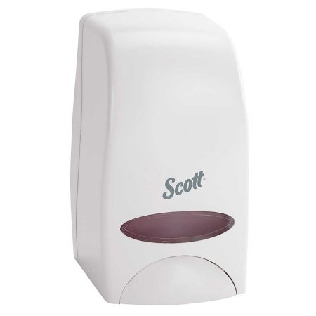 Picture of Hand Hygiene Dispenser Scott® Essential™ White Plastic Manual Push 1 Liter Wall Mount92144