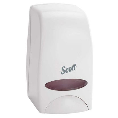 Picture of Hand Hygiene Dispenser Scott® Essential™ White Plastic Manual Push 1 Liter Wall Mount92144