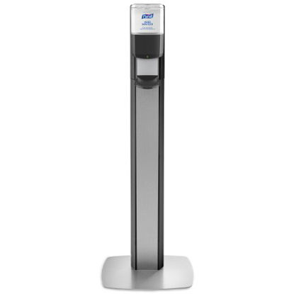 Picture of Hand Hygiene Dispenser Purell® Messenger® ES8 Graphite ABS Plastic Automatic 1200 mL Floor Stand7318-DS-SLV