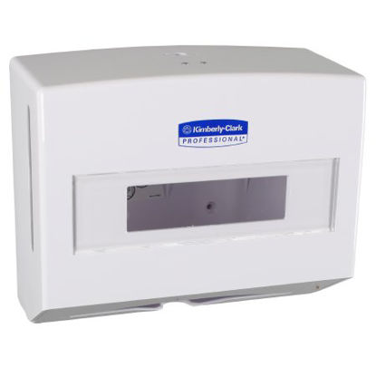 Picture of Paper Towel Dispenser K-C PROFESSIONAL SCOTTFOLD White Plastic Manual Pull Wall Mount09217