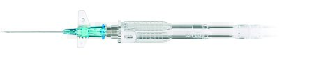 Picture of Peripheral IV Catheter SuperCath® 5 22 Gauge 1 Inch Sliding Safety NeedleSP20101