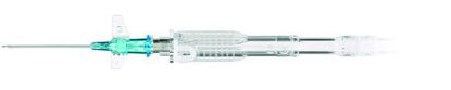 Picture of Peripheral IV Catheter SuperCath® 5 22 Gauge 1 Inch Sliding Safety NeedleSP20101