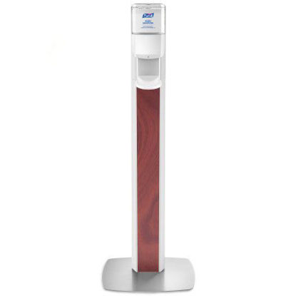 Picture of Hand Hygiene Dispenser Purell® Messenger® ES8 White ABS Plastic Automatic 1200 mL Floor Stand7308-DS-MPL