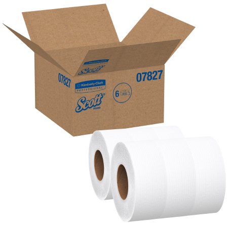 Picture of Toilet Tissue Scott® Essential JRT Extra Long White 2-Ply Jumbo Size Cored Roll Continuous Sheet 3-11/20 Inch X 2000 Foot07827