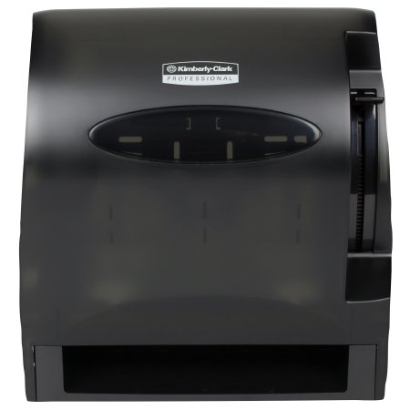 Picture of Paper Towel Dispenser K-C PROFESSIONAL LEV-R-MATIC Black Smoke Plastic Manual Lever Wall Mount09765