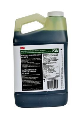 Picture of 3M™ Neutral Quat Surface Disinfectant Cleaner Germicidal Liquid Concentrate 1/2 gal. Jug Lemon Scent NonSterile7010342270