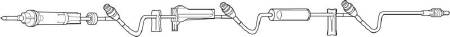 Picture of Solution Set Continu-Flo® 10 Drops / mL Drip Rate 102 Inch Tubing 3 Ports2C8593