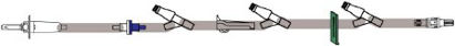 Picture of Primary Administration Set Bravo® 15 Drops / mL Drip Rate 112 Inch Tubing 3 PortsB9900-161