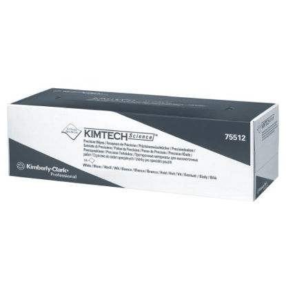 Picture of Task Wipe Kimtech Science Precision Light Duty White NonSterile 1 Ply Tissue 11-4/5 X 11-4/5 Inch Disposable75512
