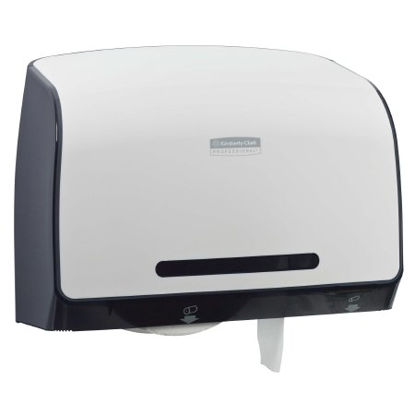 Picture of Toilet Tissue Dispenser K-C PROFESSIONAL MOD White Plastic Manual Pull Jumbo Roll Wall Mount34832