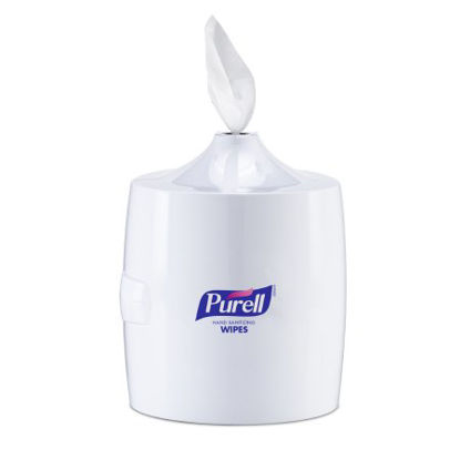 Picture of Wipe Dispenser Purell® White Plastic Manual Pull 1500 Count Wall Mount9019-01