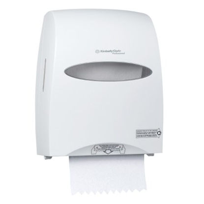 Picture of Paper Towel Dispenser K-C PROFESSIONAL SANITOUCH White Plastic Manual Pull Wall Mount09991