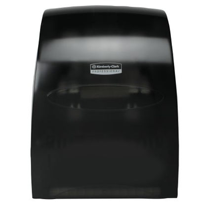 Picture of Paper Towel Dispenser K-C PROFESSIONAL SANITOUCH Black Smoke Plastic Manual Pull Wall Mount09990