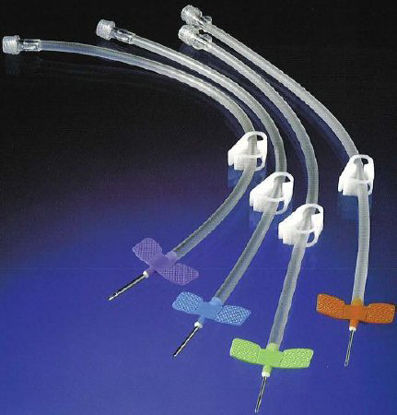 Picture of Arteriovenous Fistula Needle SafeTouch™ Tulip™ 15 Gauge 1 Inch 12 Inch Tubing Without PortFT+152530TPR