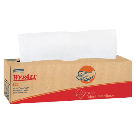Picture of Task Wipe WypAll® L30 Light Duty White NonSterile Double Re-Creped 9-4/5 X 16-2/5 Inch Disposable5800