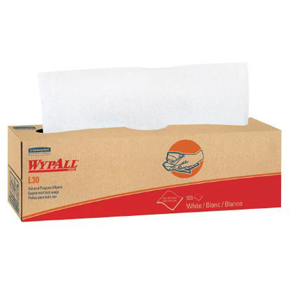 Picture of Task Wipe WypAll® L30 Light Duty White NonSterile Double Re-Creped 9-4/5 X 16-2/5 Inch Disposable5800