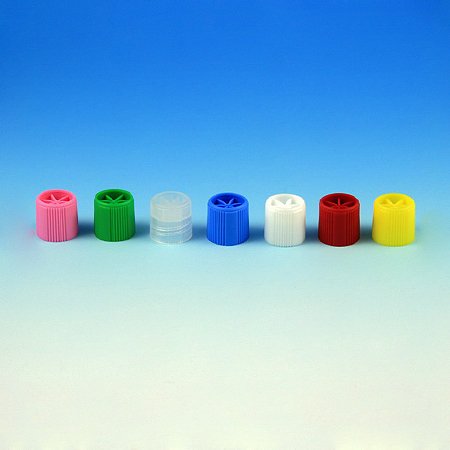 Picture of Globe® Scientific Tube Closure Polypropylene Screw Cap Yellow For Sample Storage Tubes6136Y