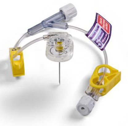 Picture of Huber Infusion Kits PowerLoc® Max 19 Gauge 3/4 Inch 8 Inch Tubing Y-Site Injection Port2131975