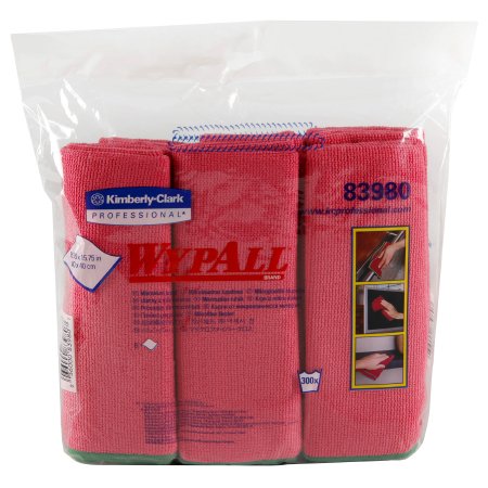 Picture of Cleaning Cloth WypAll® Red NonSterile Microfiber 15-3/4 X 15-3/4 Inch Reusable83980