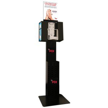 Picture of Dispenser Stand PDI Black Manual Floor StandP013700