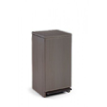 Picture of Trash Can Synthesis® 33 Quart Square Storm Woodgrain Finish Step OnW1X.802