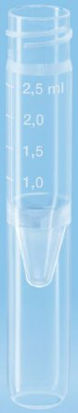 Picture of Sarstedt Test Tube False Bottom Plain 13 X 75 mm 2.5 mL Without Color Coding Without Closure Polypropylene Tube60.614.015