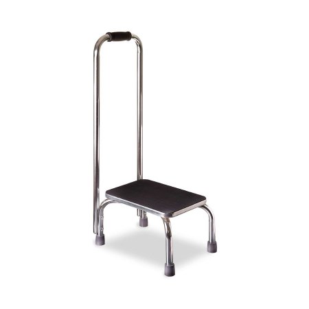 Picture of Step Stool with Handrail Mabis DMI 1-Step Chrome Plated Steel 5-1/4 Inch Step Height539-1902-0099