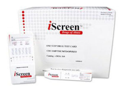 Picture of Drugs of Abuse Test iScreen® 4-Drug Panel AMP, COC, OPI, THC Urine Sample 25 TestsIS4A