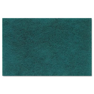Picture of Scouring Pad Boardwalk® Medium Duty Green NonSterile Synthetic Fiber 6 X 9 Inch ReusableBWK196
