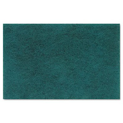 Picture of Scouring Pad Boardwalk® Medium Duty Green NonSterile Synthetic Fiber 6 X 9 Inch ReusableBWK196