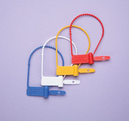 Picture of Pull-Tight Padlock Seal Health Care Logistics UnNumbered Red Polypropylene 7-3/8 Inch7808