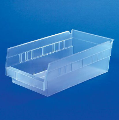 Picture of Shelf Bin Health Care Logistics® Clear Industrial Grade Polymers 4 X 6-5/8 X 11-5/8 Inch1445C