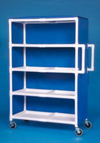 Picture of Linen Cart with Cover Standard Line 4 Shelves PVC 3 Inch Twin CastersVL LC244