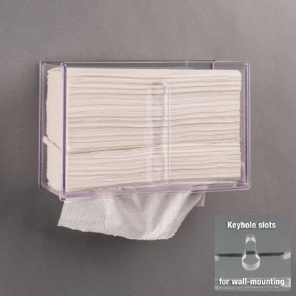 Picture of Paper Towel Dispenser Clear PETG Manual Wall MountPAPRTWL-W