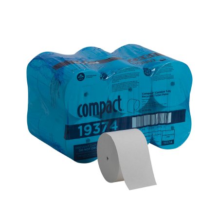 Picture of Toilet Tissue Compact® White 1-Ply Standard Size Coreless Roll 3000 Sheets 3-4/5 X 4-1/20 Inch19374