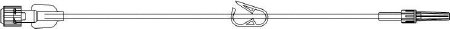Picture of Extension Set 12 Inch Tubing 0.4 mL Priming Volume DEHP-FreeB1134