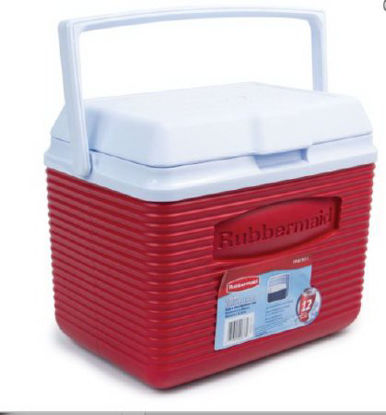 Picture of Specimen Transport Cooler Rubbermaid Plastic Red / White 10 Quart 5.5 X 7.5 X 10 Inch530309