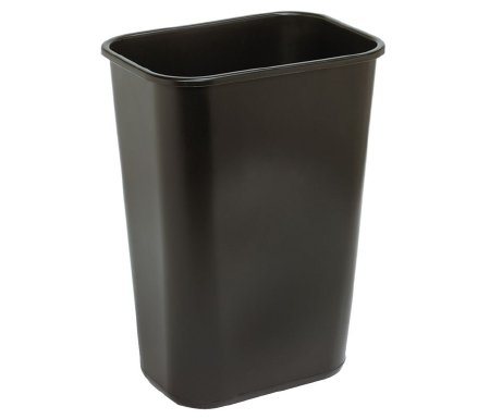 Picture of Trash Can Tough Guy 10.3 gal. Rectangular Black Plastic Open Top4PGN8