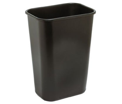 Picture of Trash Can Tough Guy 10.3 gal. Rectangular Black Plastic Open Top4PGN8