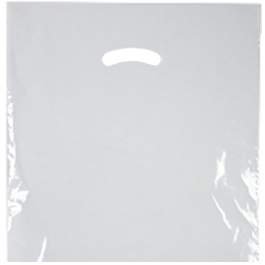 Picture of Patient Care Bag 9 X 12 Inch Plastic Diecut Handle WhiteSG9WHI