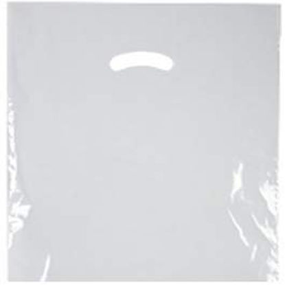 Picture of Patient Care Bag 9 X 12 Inch Plastic Diecut Handle WhiteSG9WHI