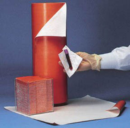 Picture of Biohazard Wipe Bio-Screen® Standard Absorbency White / Orange NonSterile Cellulose / Polyethylene 3 X 3 Inch DisposableBH33400