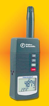 Picture of Digital Thermometer / Hygrometer Traceable® Fahrenheit 32° to 122°F Integrated Sensor Handheld Battery Operated116618