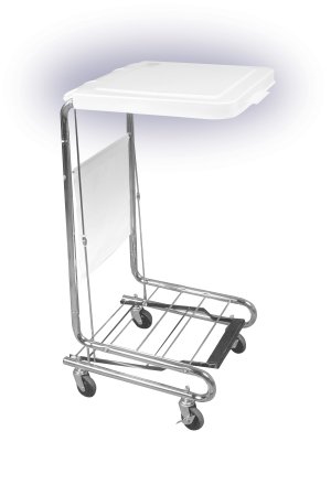 Picture of Hamper Stand Drive Medical Rolling Square Opening 36 - 42 gal. Foot Pedal Self-Closing Lid13070