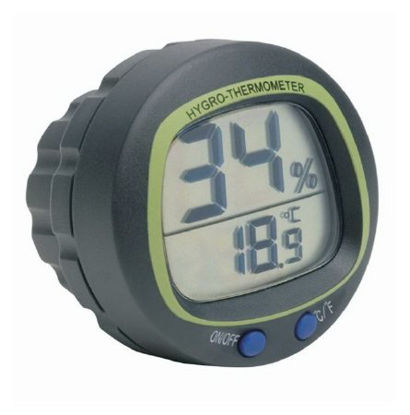 Picture of Digital Thermometer / Hygrometer Durac® Fahrenheit / Celsius 32° to 122°F (0° to 50°C) Internal Sensor Battery Operated13201843