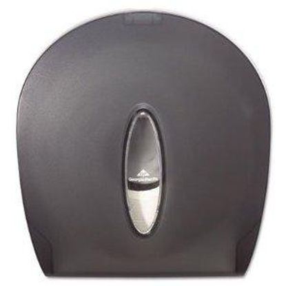 Picture of Toilet Tissue Dispenser Jumbo Jr Translucent Smoke Plastic Manual 1 Roll Wall Mount59009