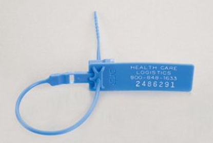 Picture of Secure-Pull Breakable Seal Health Care Logistics Consecutively Numbered Blue Polypropylene 9-1/2 Inch7908-10
