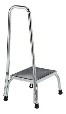 Picture of Step Stool with Handrail 1-Step Steel 9 Inch Step HeightGF1840C-2
