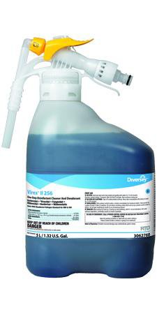 Picture of Diversey™ Virex® II 256 Surface Disinfectant Cleaner Quaternary Based Liquid Concentrate 5 Liter Bottle Mint Scent NonSterileDVS3062768