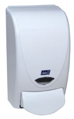 Picture of Hand Hygiene Dispenser ProLine® Curve White Plastic Manual Push 1 Liter Wall MountWHB1LDS